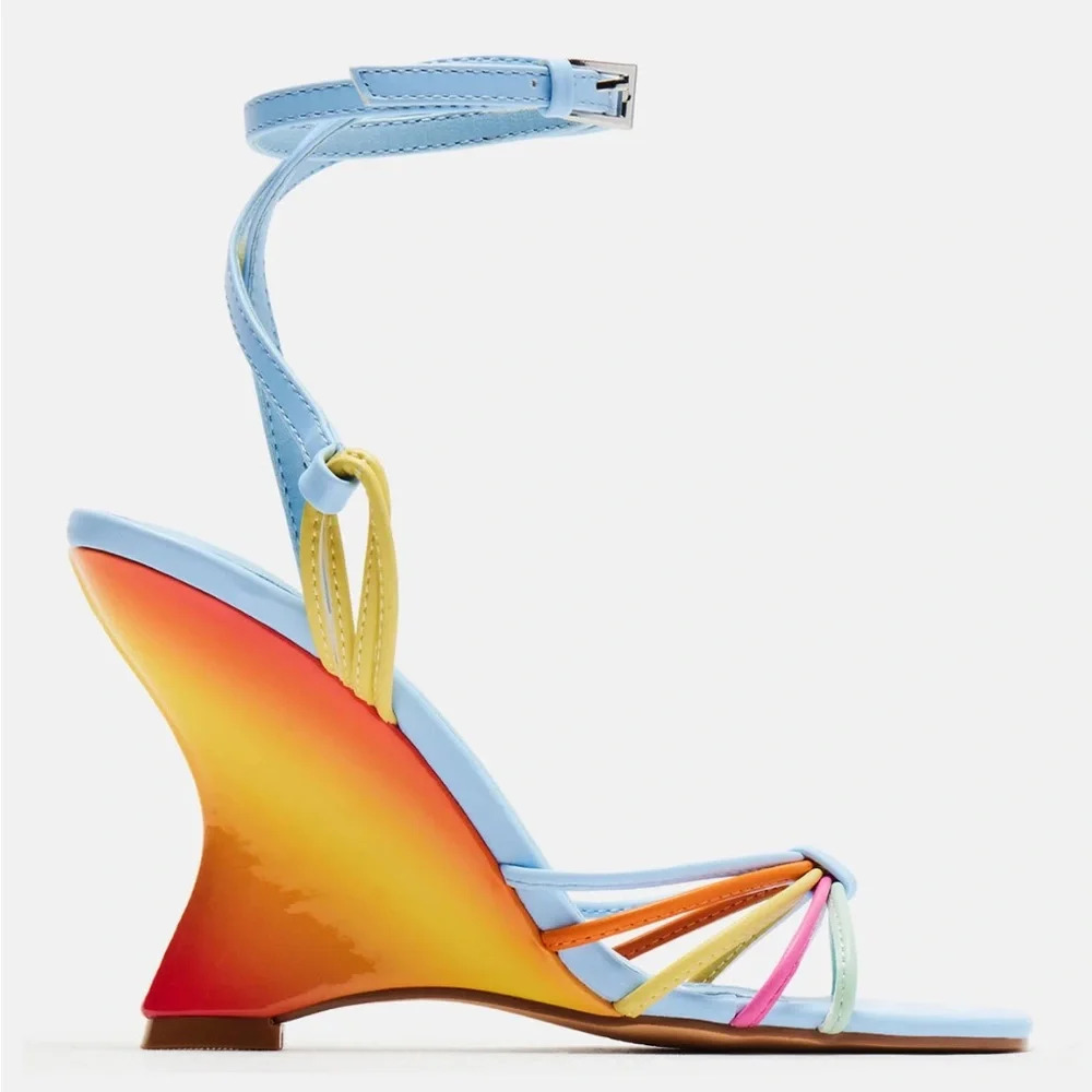 Fashion Nova Loraine Novelty Wedges - Multi Color